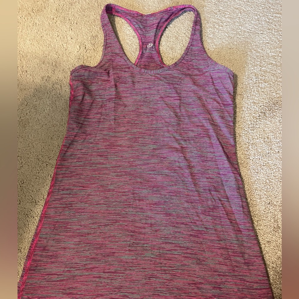Lulu lemon pink/multicolor tank top.